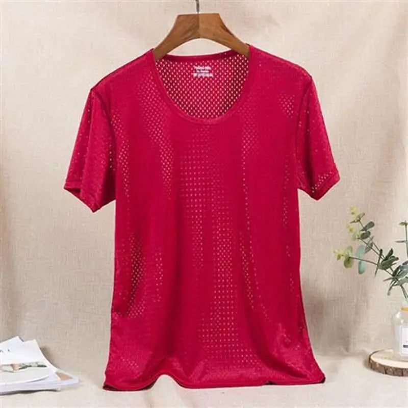 Men's Ice Mesh Breathable T-shirt