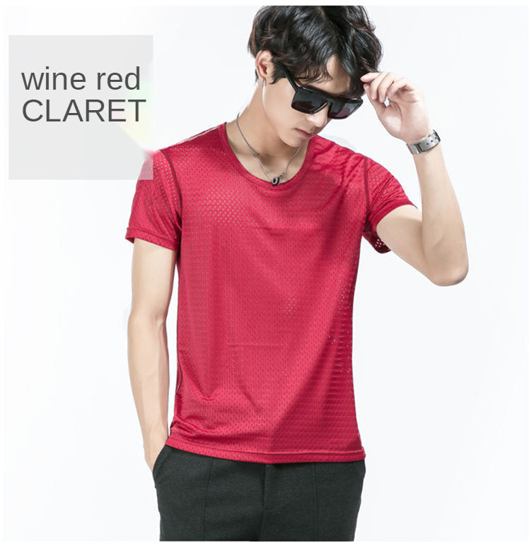 Men's Ice Mesh Breathable T-shirt