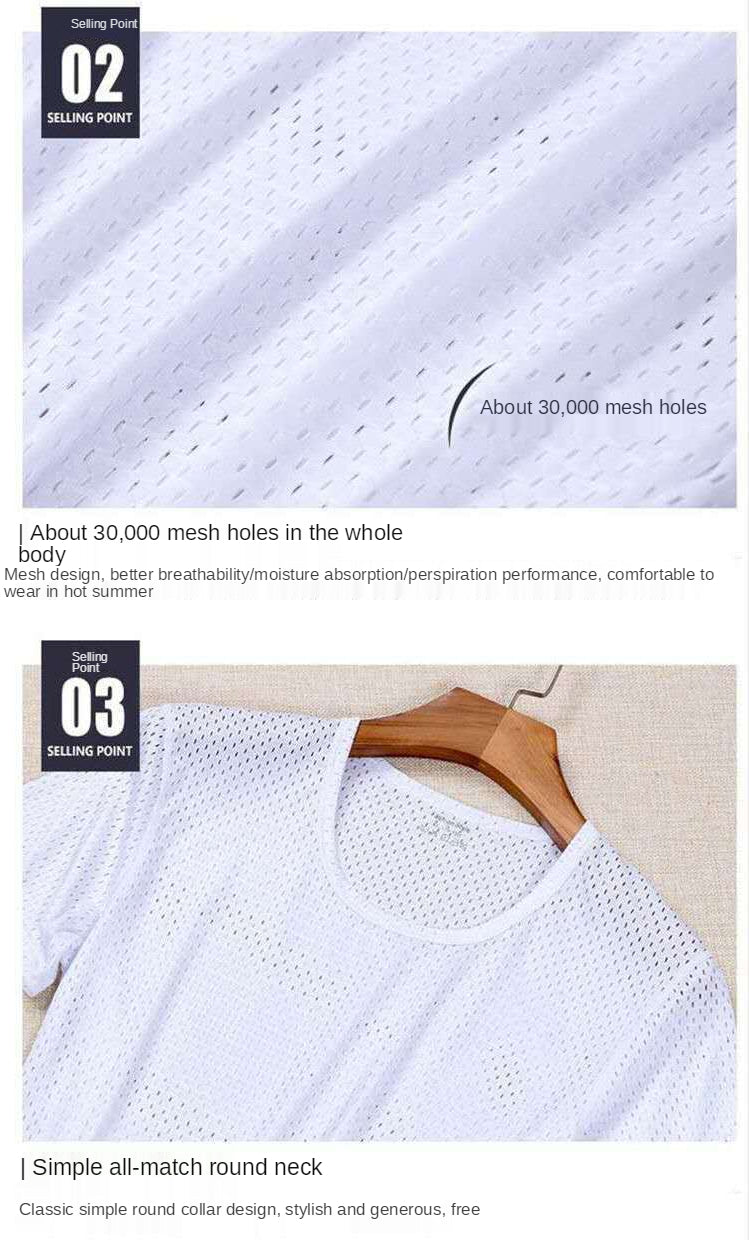 Men's Ice Mesh Breathable T-shirt