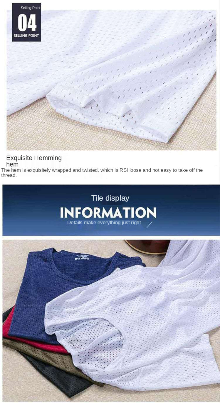 Men's Ice Mesh Breathable T-shirt