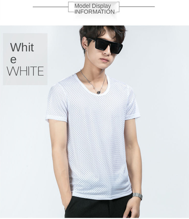 Men's Ice Mesh Breathable T-shirt