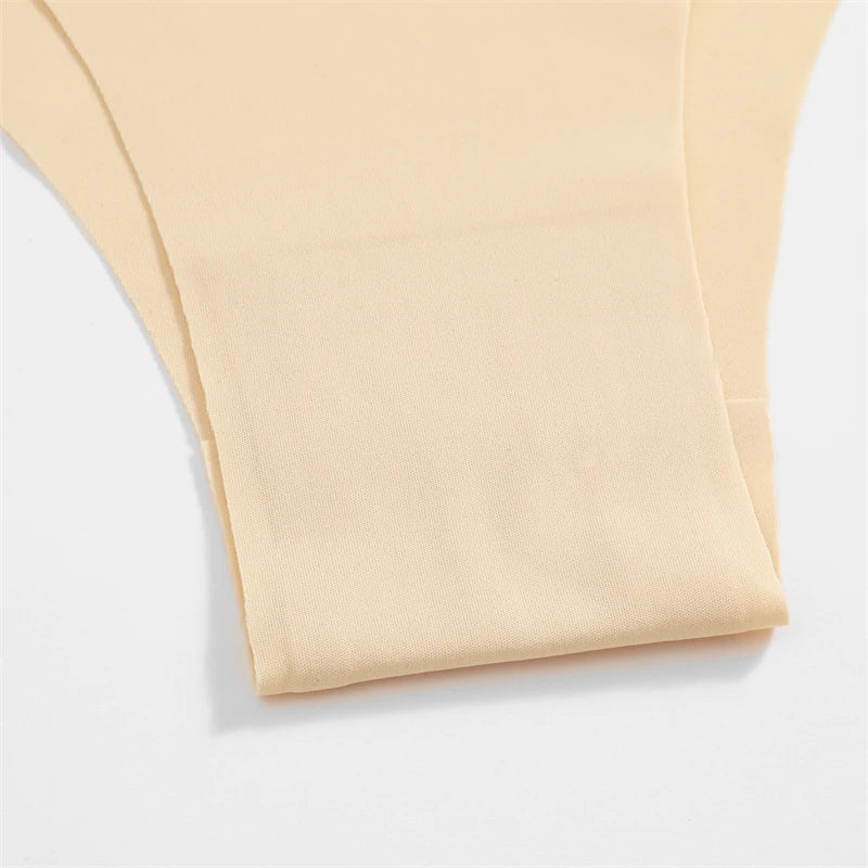 3Pcs Ultra-thin Seamless Silk Underwear