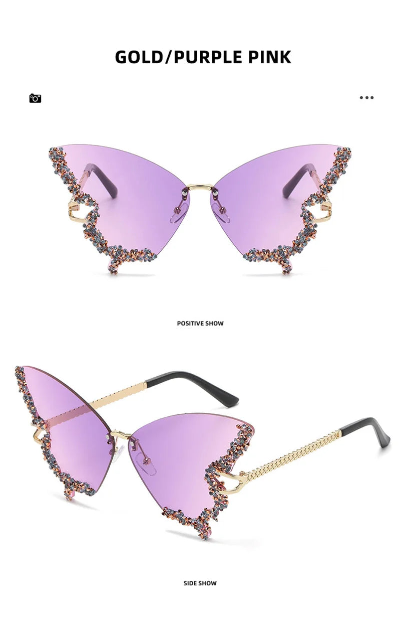 Diamond Butterfly Sunglasses