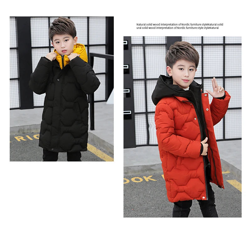 Boy's Hooded Winter Jacket