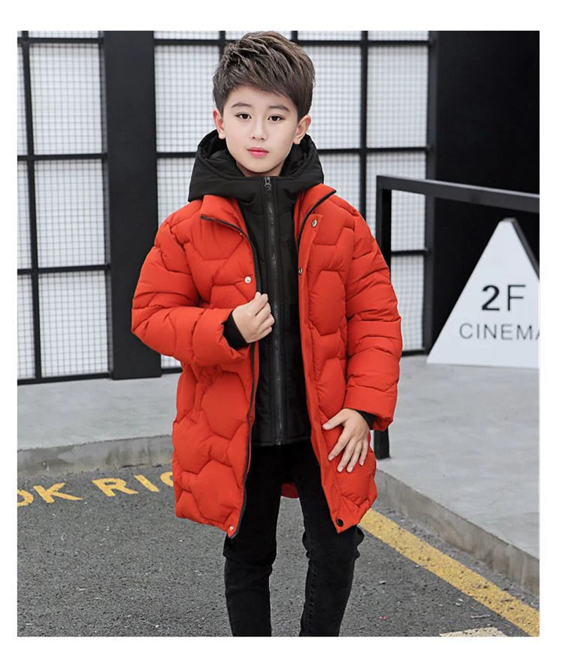 Boy's Hooded Winter Jacket