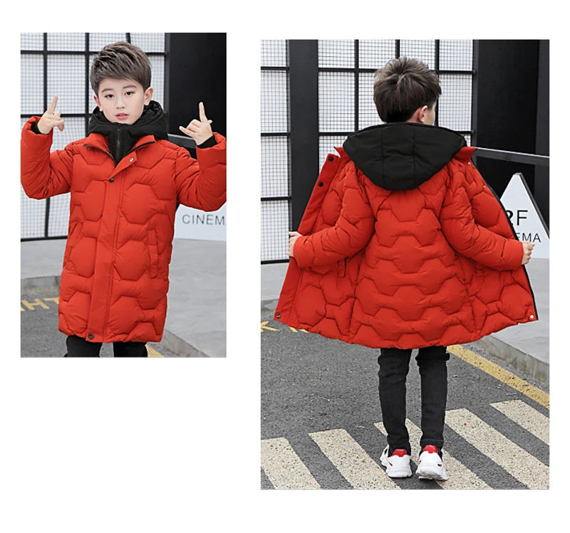 Boy's Hooded Winter Jacket