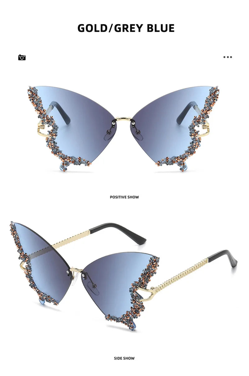 Diamond Butterfly Sunglasses