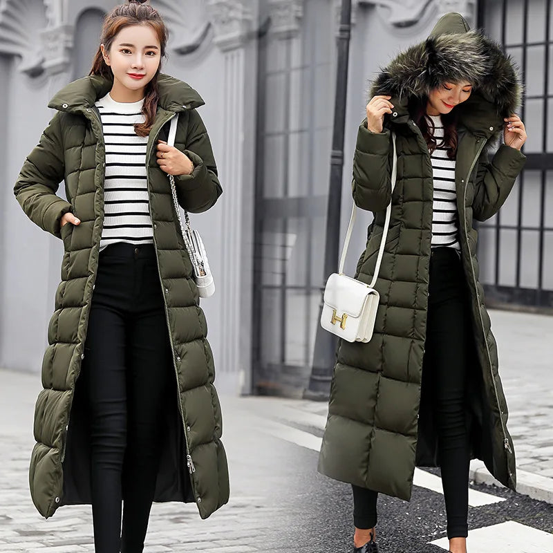 Women's Hooded Long Winter Coat