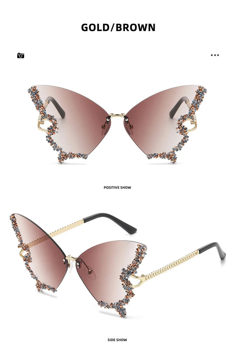 Diamond Butterfly Sunglasses