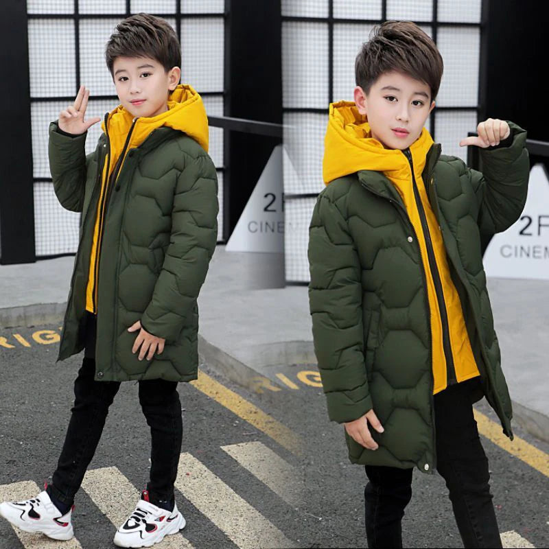 Boy's Hooded Winter Jacket