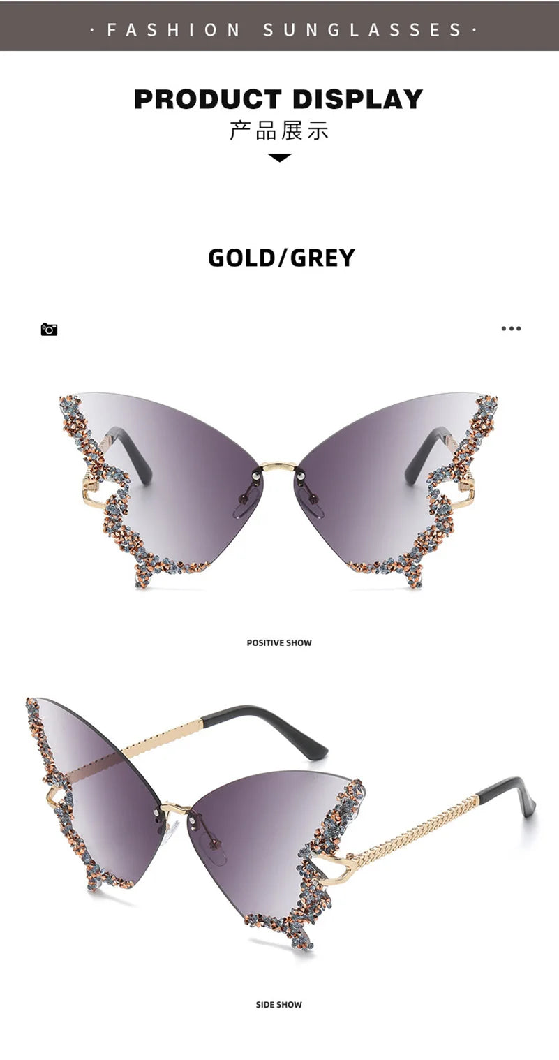 Diamond Butterfly Sunglasses