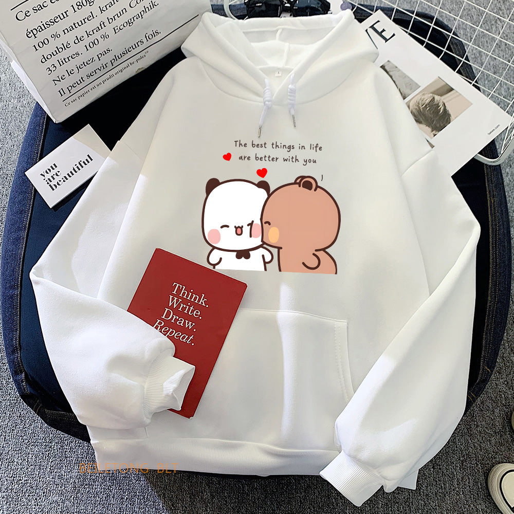 Love Heart Sweatshirts Women/Men Clothing Casual Long Sleeve