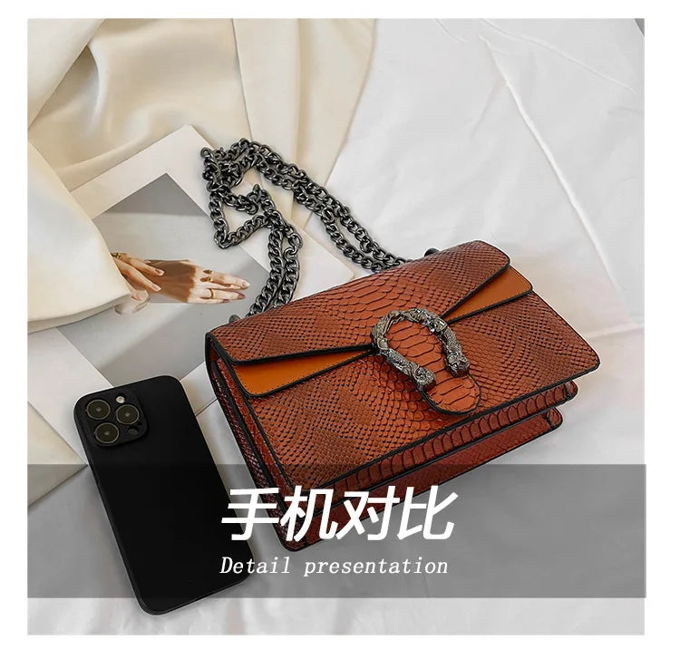 Vintage Chain Small Square Bag