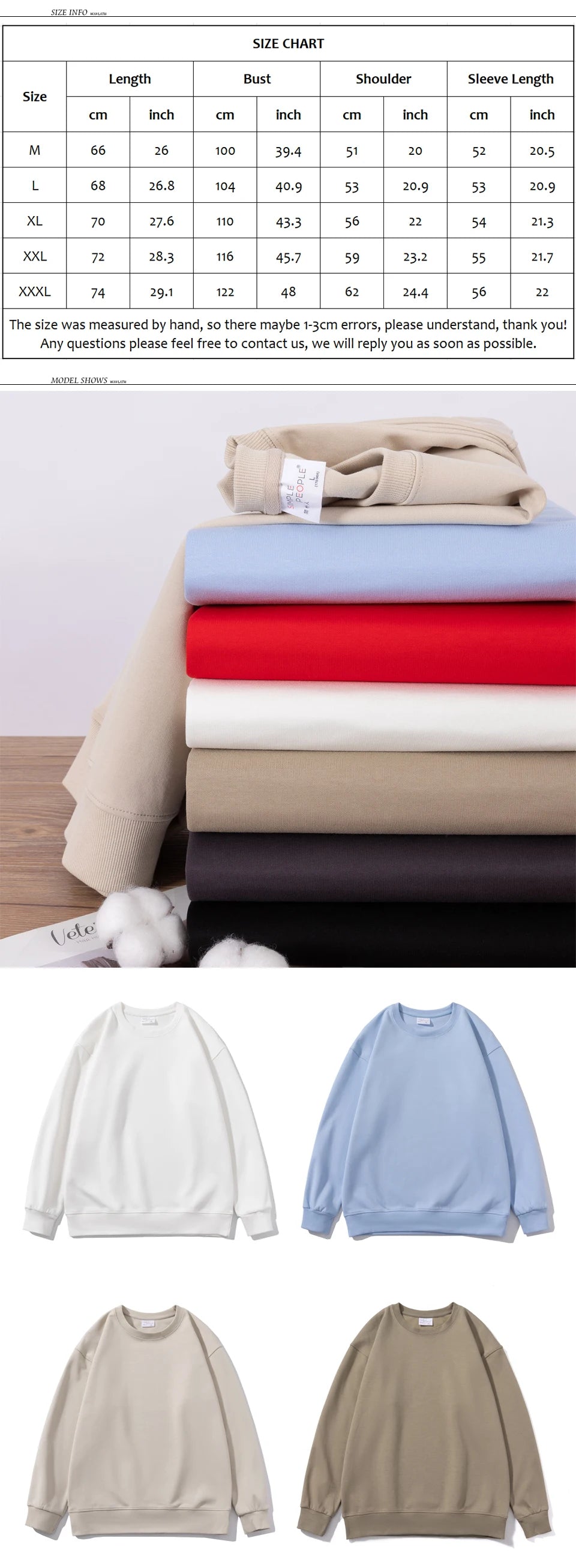 Women Simple Style Khaki Sweatshirt