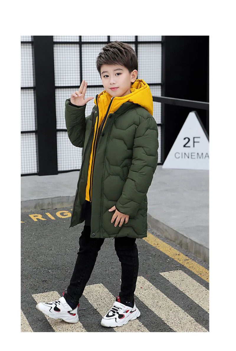 Boy's Hooded Winter Jacket