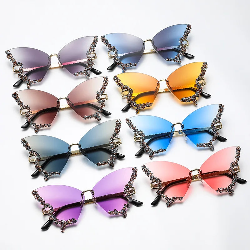 Diamond Butterfly Sunglasses