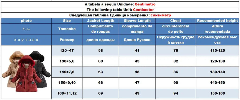 Padded Girl's Winter Jacket W/Removable Hood