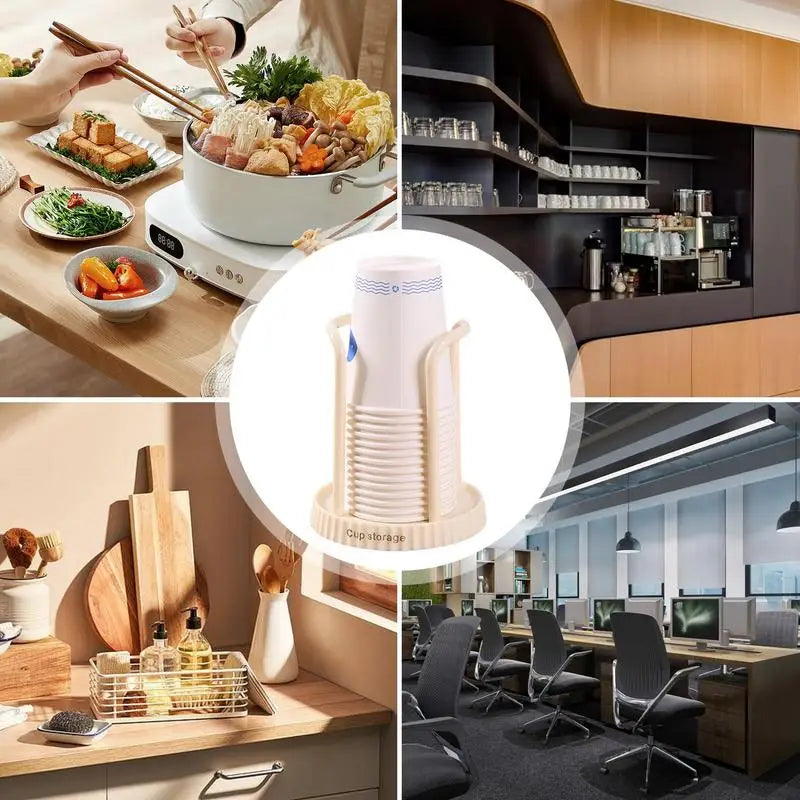 Disposable Cup Storage Holder Rack