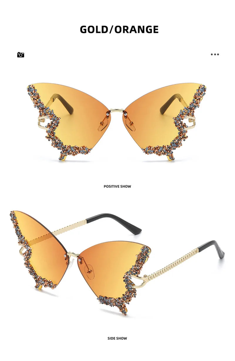 Diamond Butterfly Sunglasses