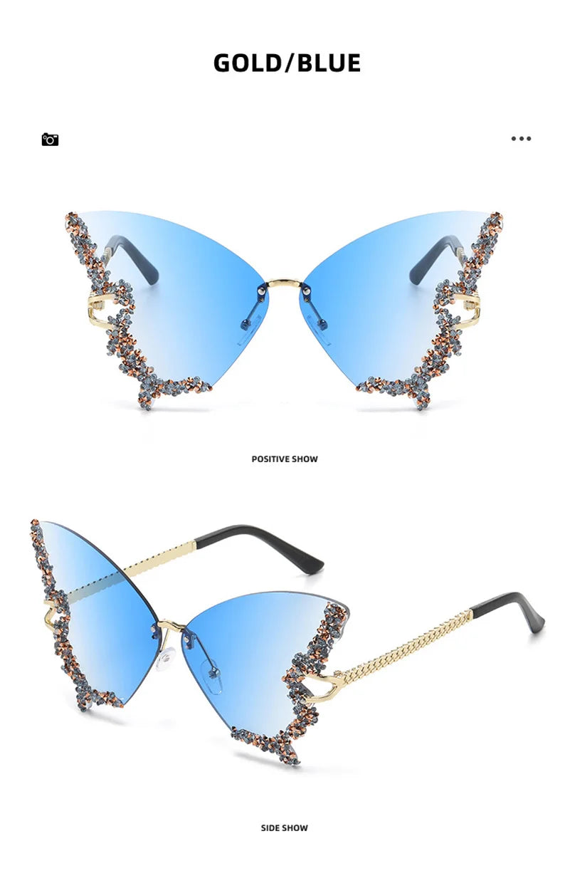 Diamond Butterfly Sunglasses