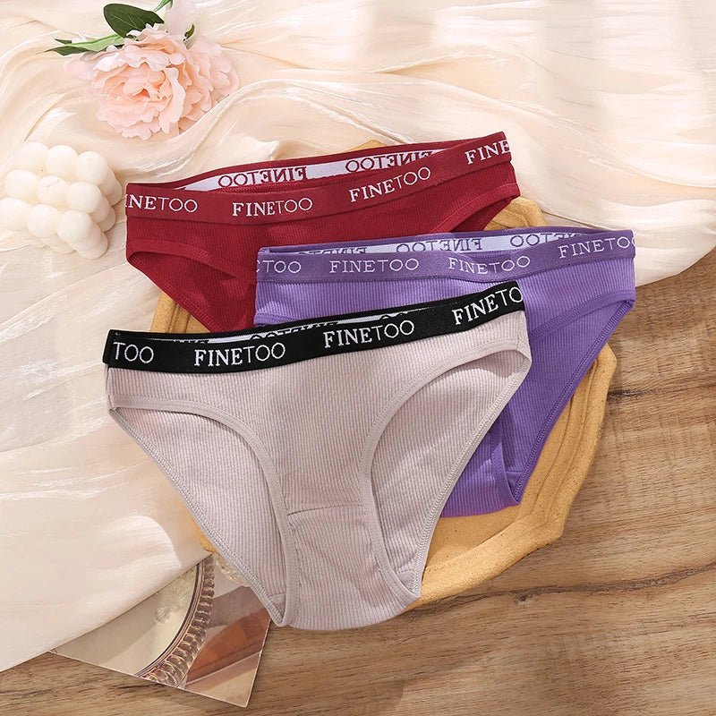 3Pcs Cotton Panties