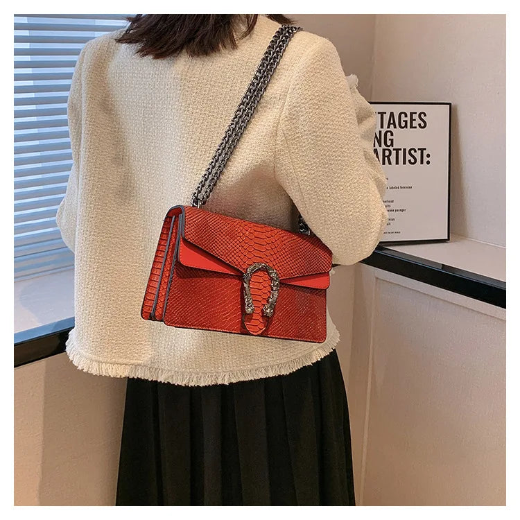 Vintage Chain Small Square Bag