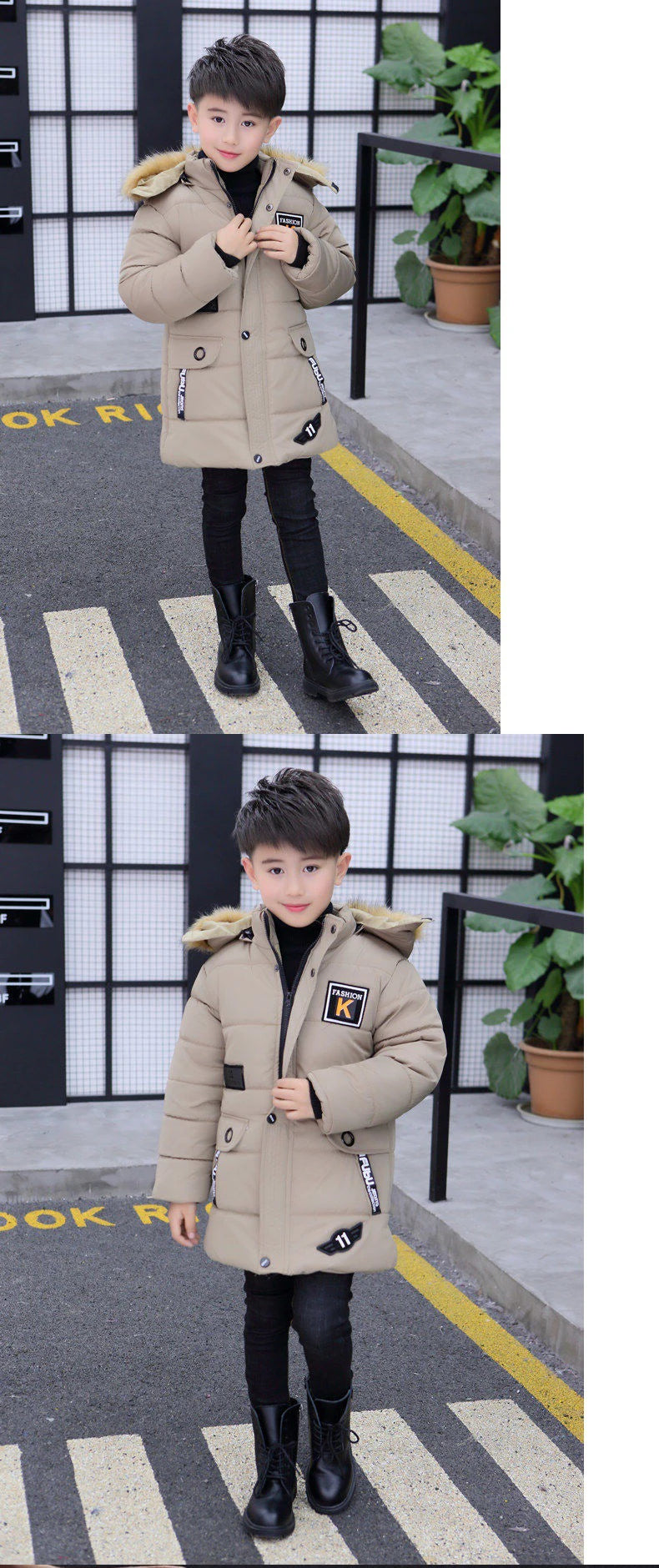 Boy's Hooded Winter Jacket