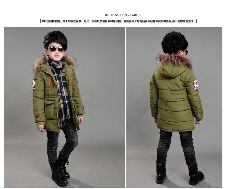 Boy's Hooded Winter Jacket