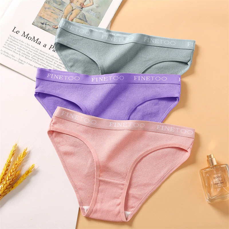 3Pcs Cotton Panties