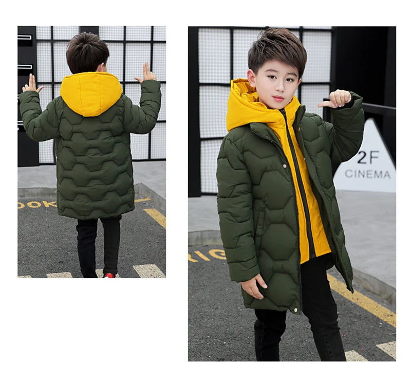 Boy's Hooded Winter Jacket