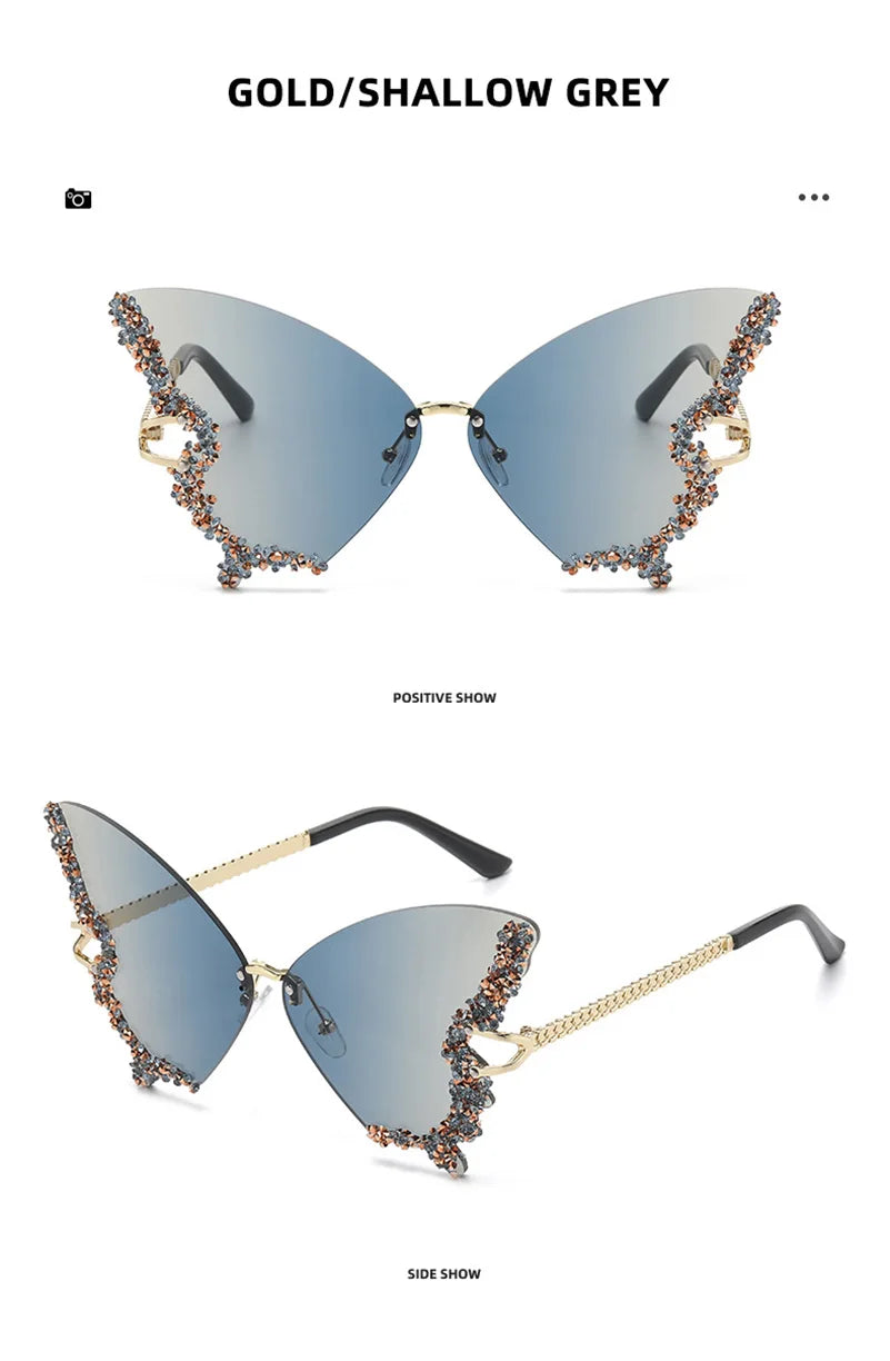 Diamond Butterfly Sunglasses