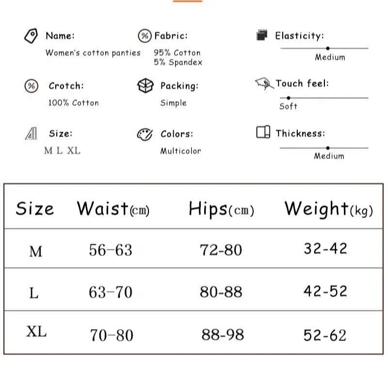 5 Pack Cotton Lace Briefs