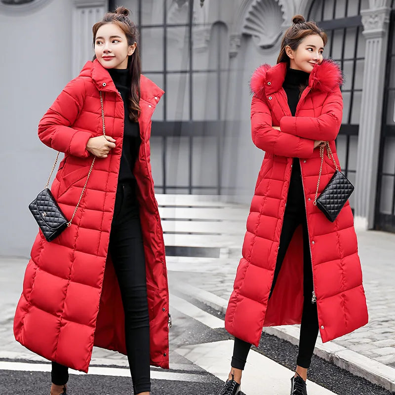 Women's Hooded Long Winter Coat
