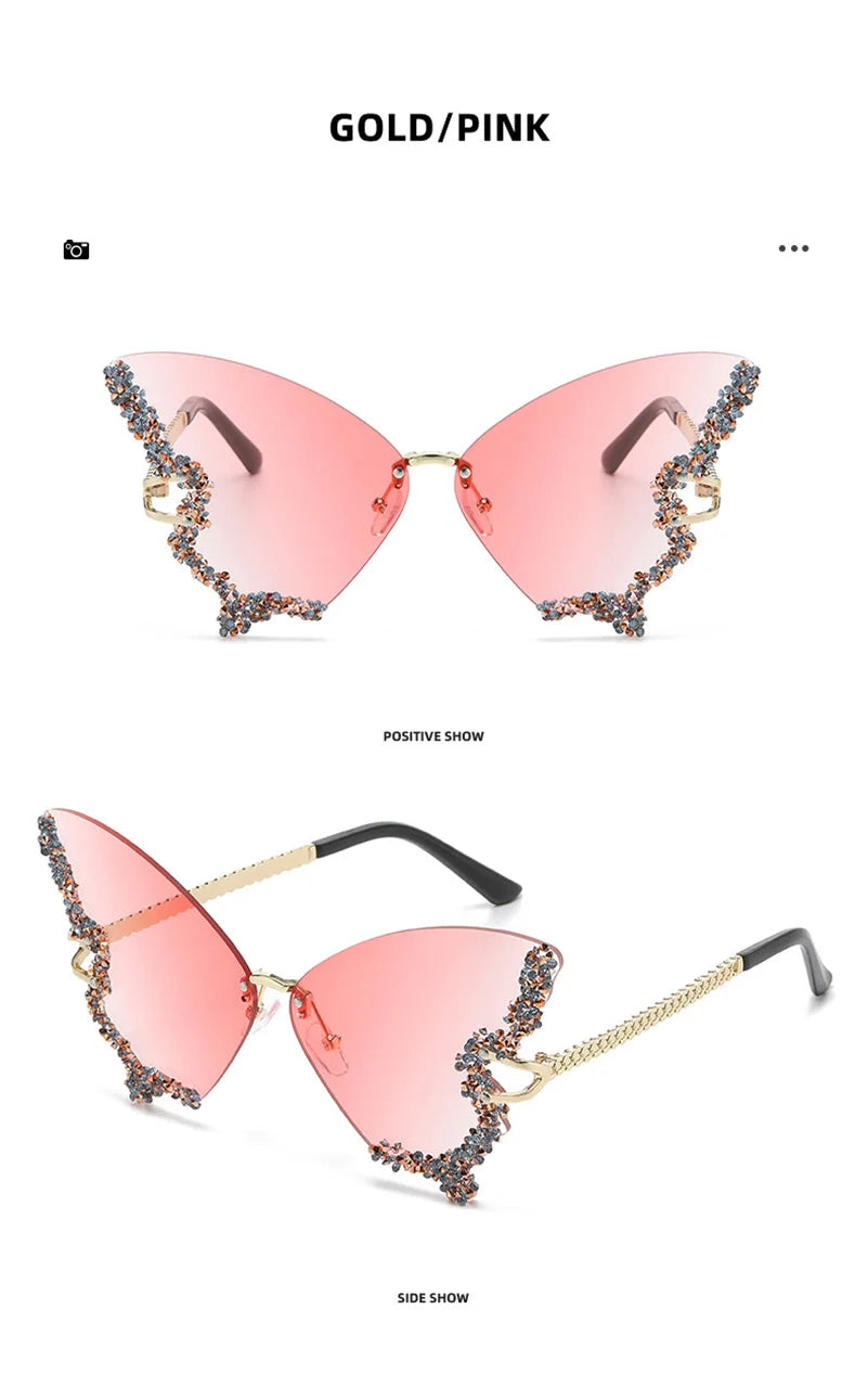 Diamond Butterfly Sunglasses