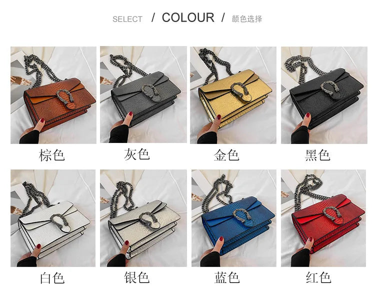 Vintage Chain Small Square Bag